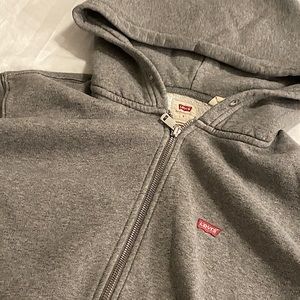 levis grey zip up jacket really warm